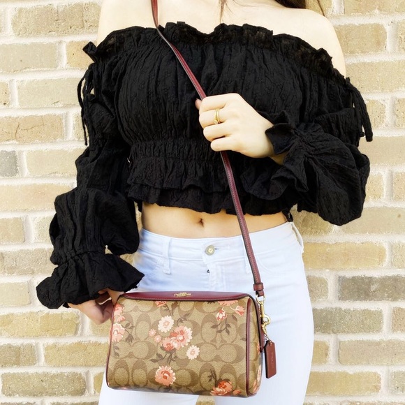 LASTONE🌸NWT Coach Floral Crossbody Signature🌸 - Picture 3 of 5